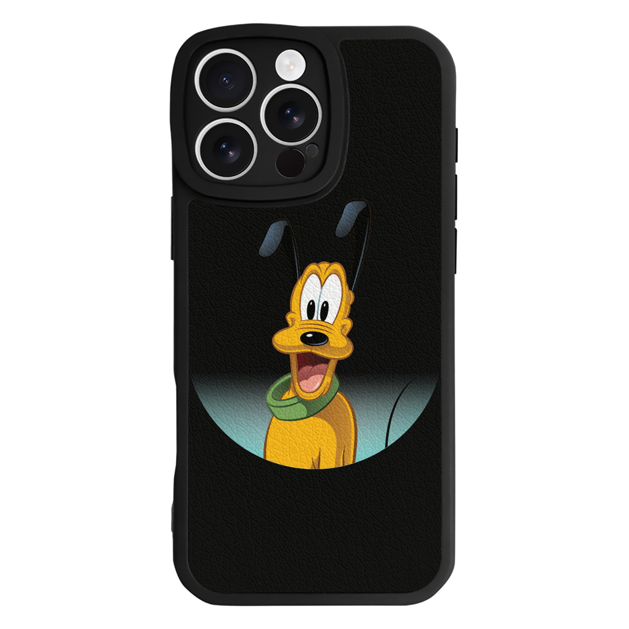 （画像用） ミッキーマウス Mickey Mouse 【iPhone 16シリーズ対応】シリコンスマホケース（レザー調） 材質：シリコン